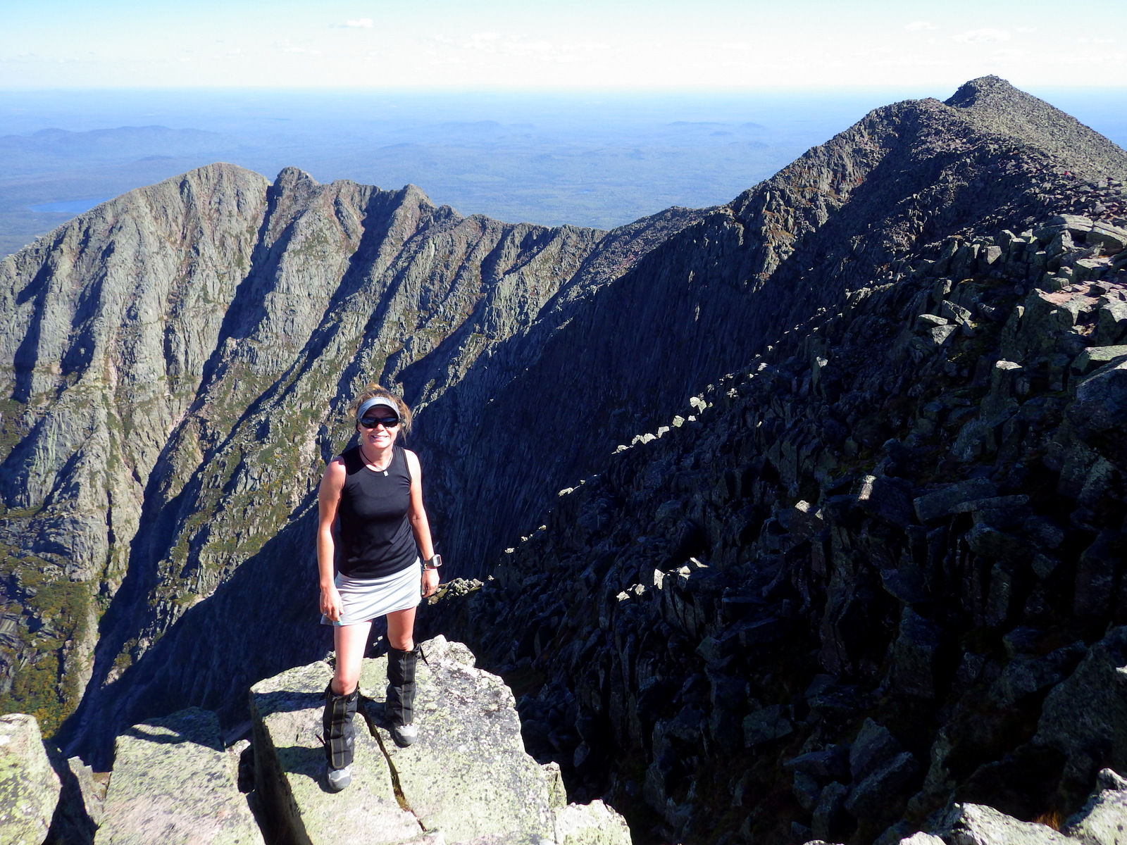 At the top!  The mountain looks similar to many of the 14ers in Colorado