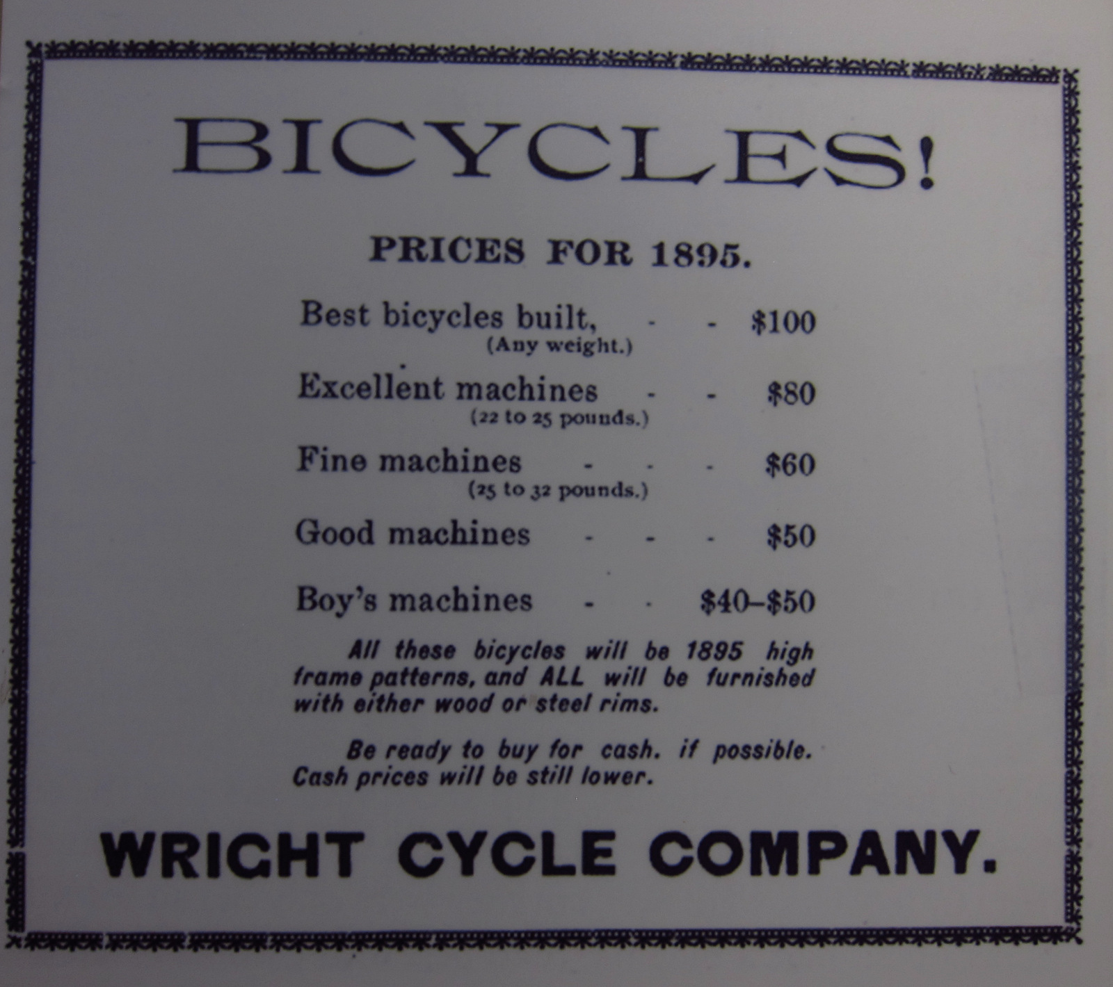 The prices were a little shocking