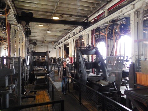 Tiff in the heavy machinery lab