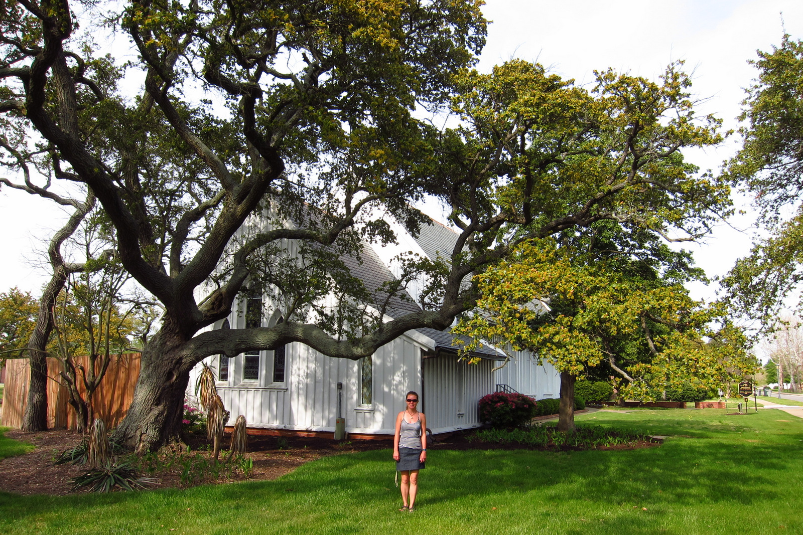 Tiff with the historic fort church