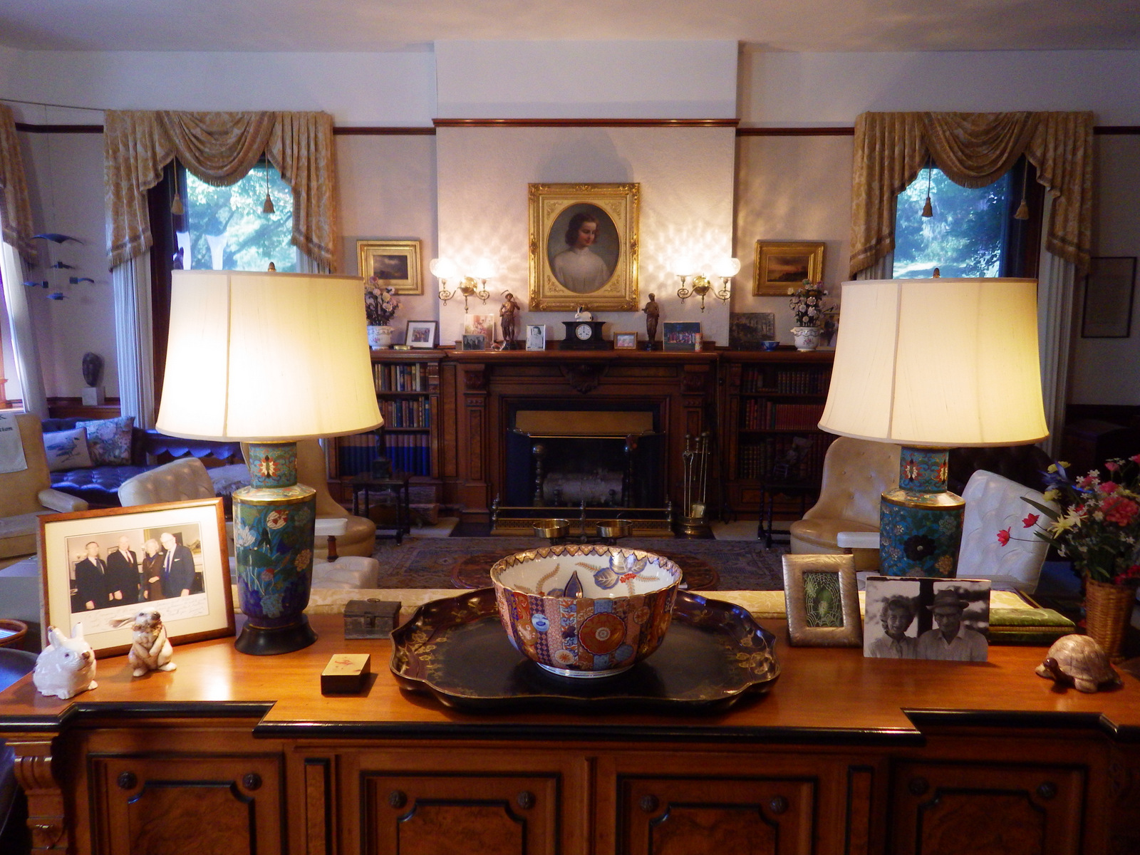 The Rockefellers are in the photo on the right